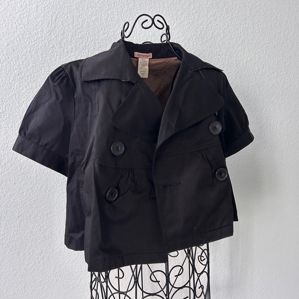 Chic Black Double-Breasted Jacket